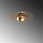 Opviq Kaya - Lámpara de araña de metal dorado